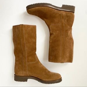 Brown Suede Ankle Boots